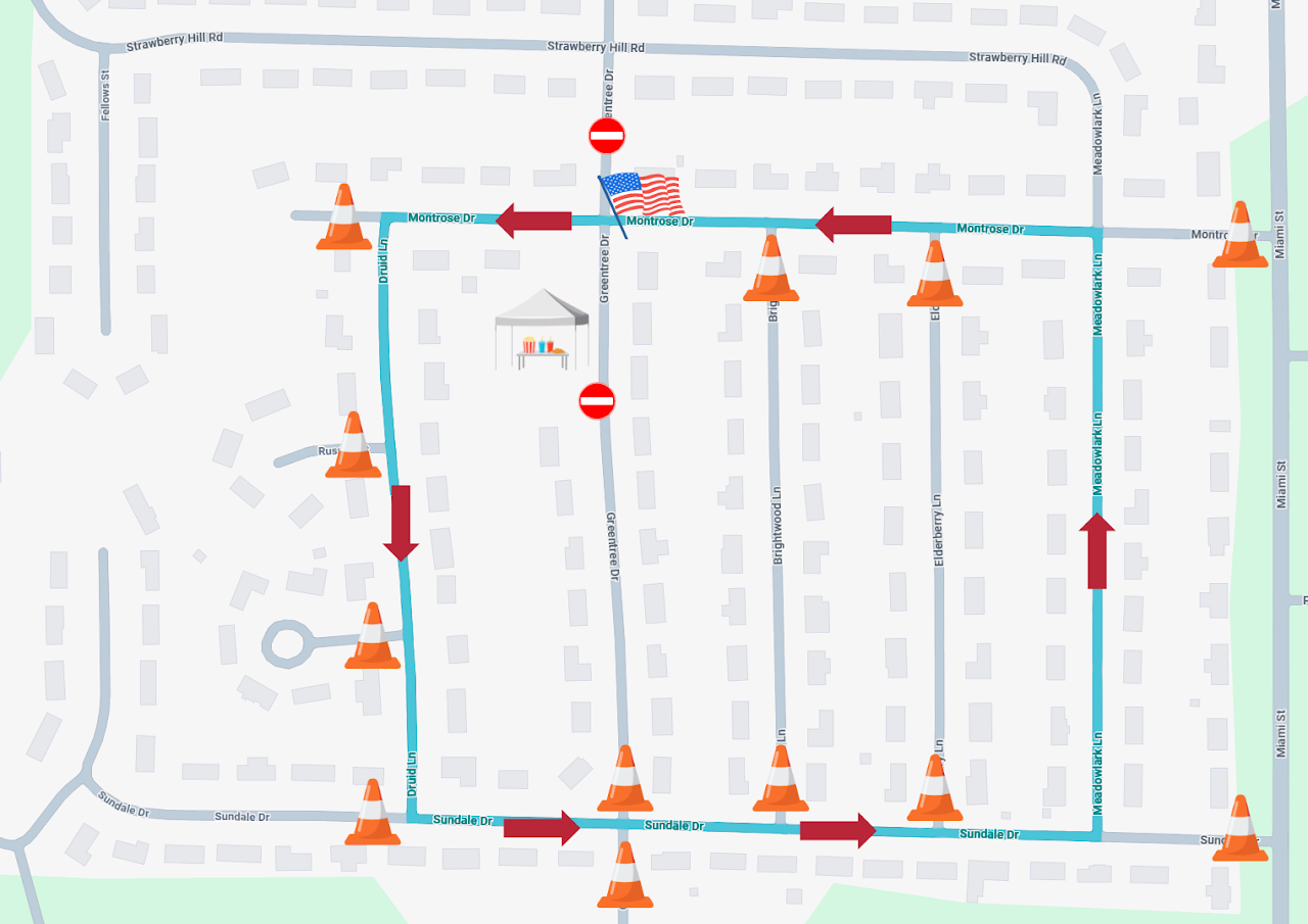 Parade Route Map